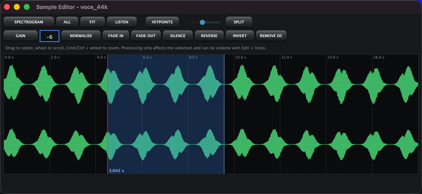 Sample Editor